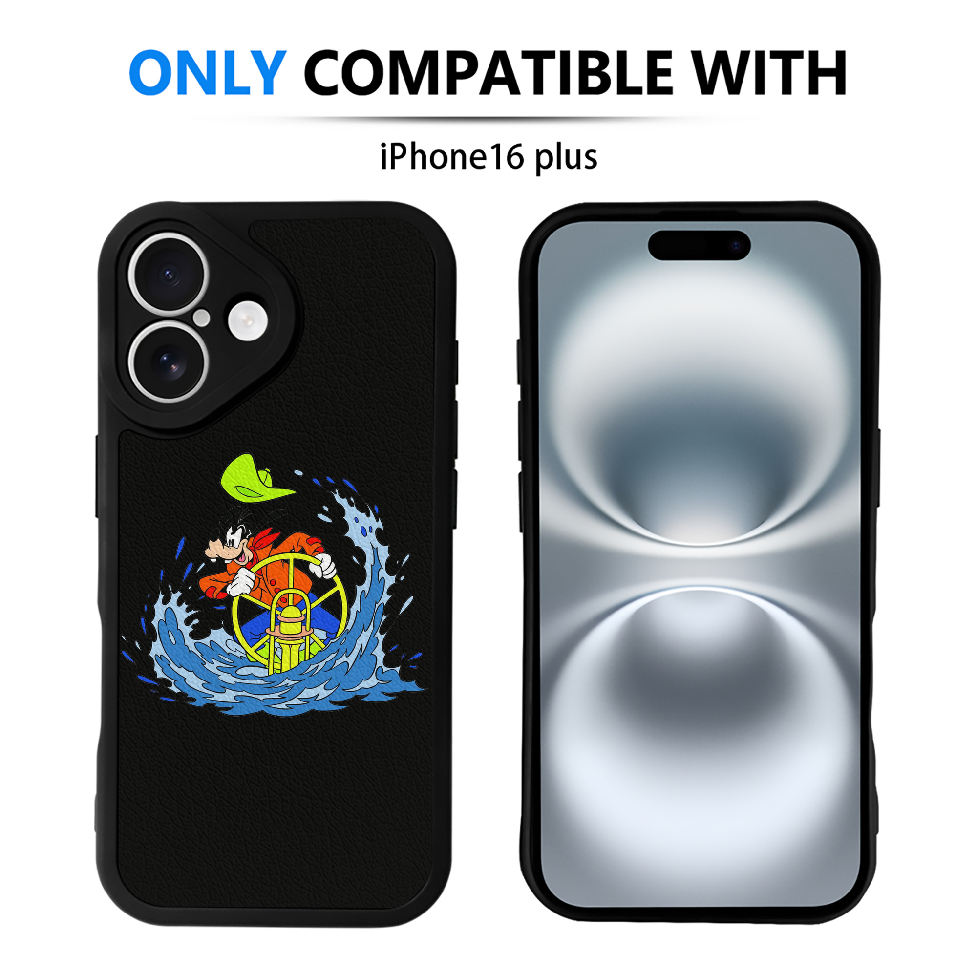 （画像用） ミッキーマウス Mickey Mouse 【iPhone 16シリーズ対応】シリコンスマホケース（レザー調） 材質：シリコン